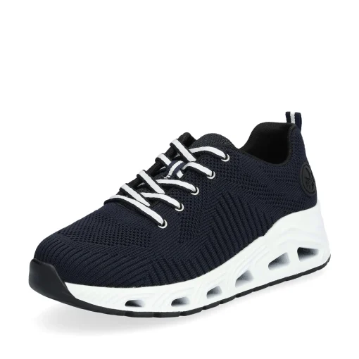 Rieker Damen Sneaker Low stahlblau