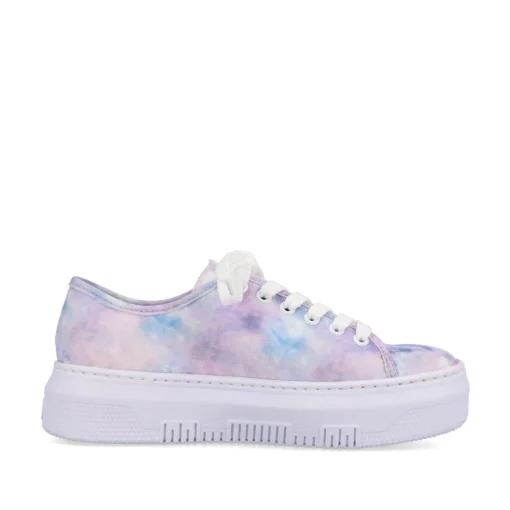 Rieker Damen Sneaker Low multi-kristallweiß