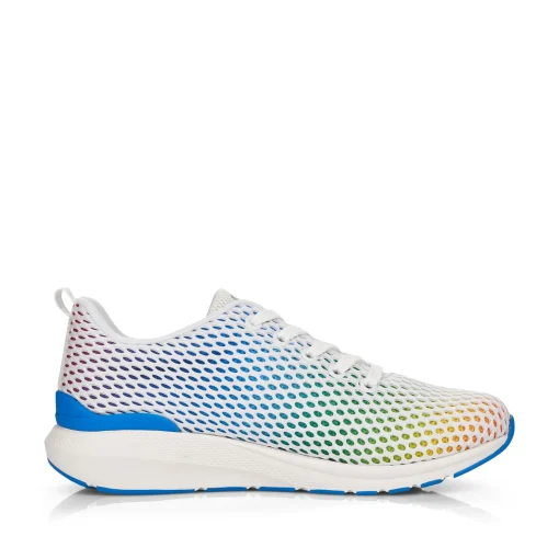 Rieker Damen Sneaker Low crystal-white rainbow