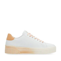 Rieker Damen Sneaker Low crystal-white apricot