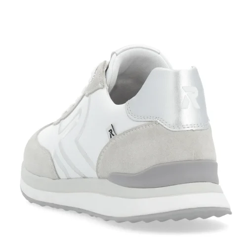 Rieker Damen Sneaker Low pearl-white clay-beige