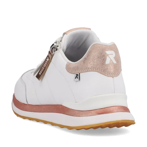 Rieker Damen Sneaker Low swan-white rose