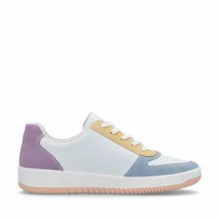 Rieker Damen Sneaker Low weiss-bunt