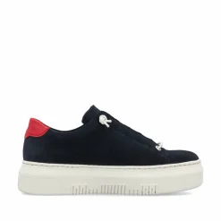 Rieker Damen Sneaker Low stahlblau