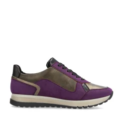 Rieker Damen Sneaker Low flieder-bronze