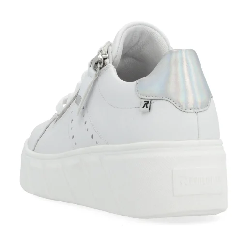 Rieker Damen Sneaker Low clear white