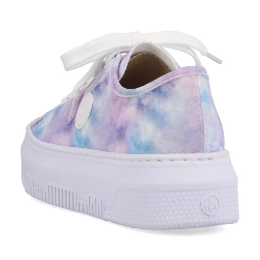 Rieker Damen Sneaker Low multi-kristallweiß