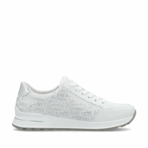 Rieker Damen Sneaker Low reinweiss