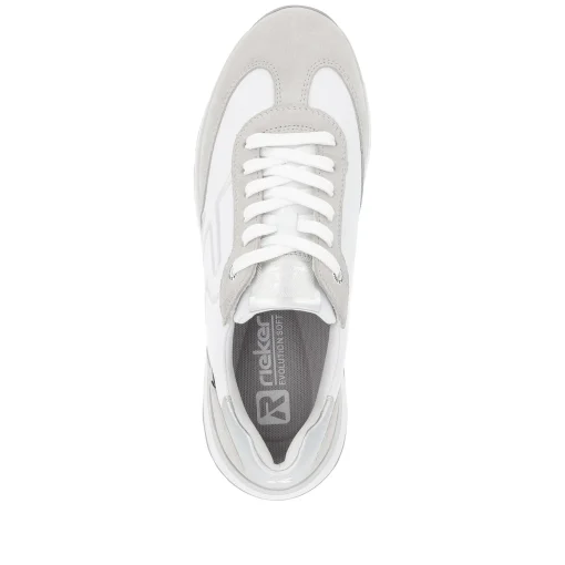 Rieker Damen Sneaker Low pearl-white clay-beige