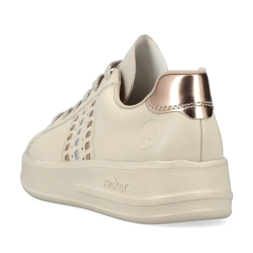 Rieker Damen Sneaker Low hellbeige