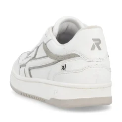 Rieker Damen Sneaker Low frostweiß-grau