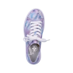 Rieker Damen Sneaker Low multi-kristallweiß