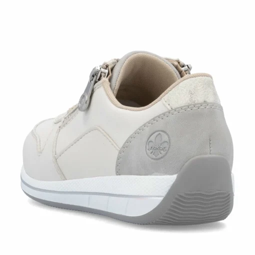 Rieker Damen Sneaker Low cremeweiss