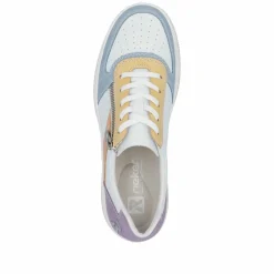 Rieker Damen Sneaker Low weiss-bunt