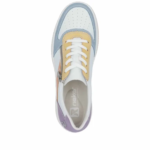 Rieker Damen Sneaker Low weiss-bunt