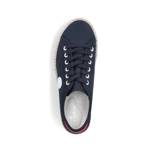 Rieker Damen Sneaker Low stahlblau