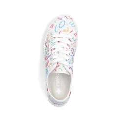 Rieker Damen Sneaker Low multi-schneeweiss