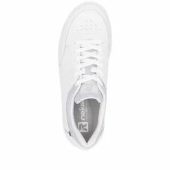 Rieker Damen Sneaker Low quartz-white light-grey