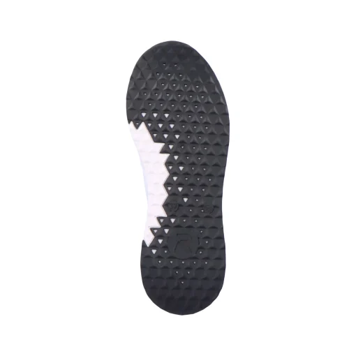Rieker Damen Sneaker Low swan-white arctic-grey zebra