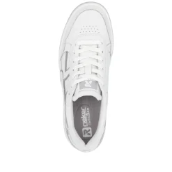 Rieker Damen Sneaker Low frostweiß-grau