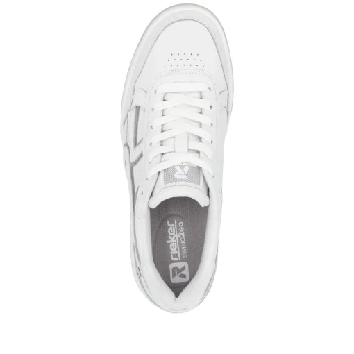 Rieker Damen Sneaker Low frostweiß-grau