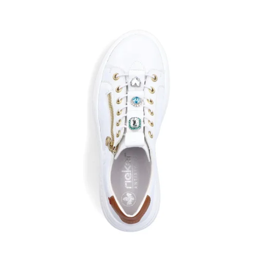 Rieker Damen Sneaker Low schneeweiss
