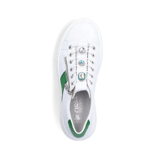 Rieker Damen Sneaker Low eisweiss