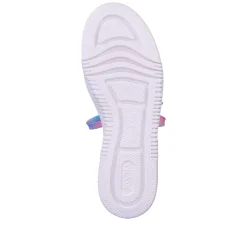 Rieker Damen Sneaker Low cremeweiß-flamigorosa