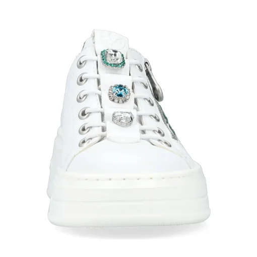 Rieker Damen Sneaker Low eisweiss