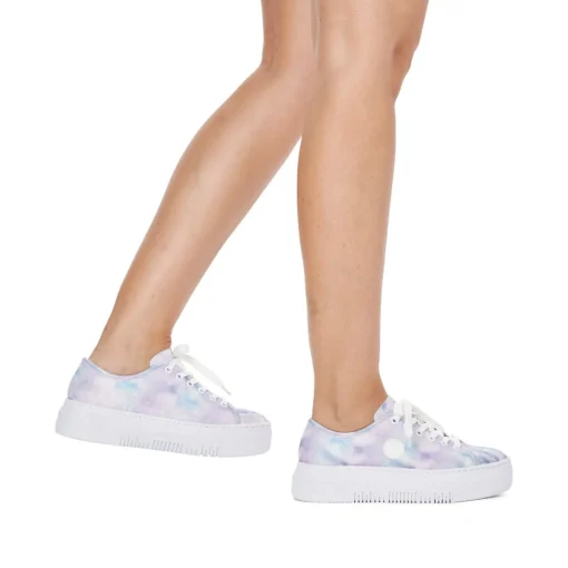 Rieker Damen Sneaker Low multi-kristallweiß