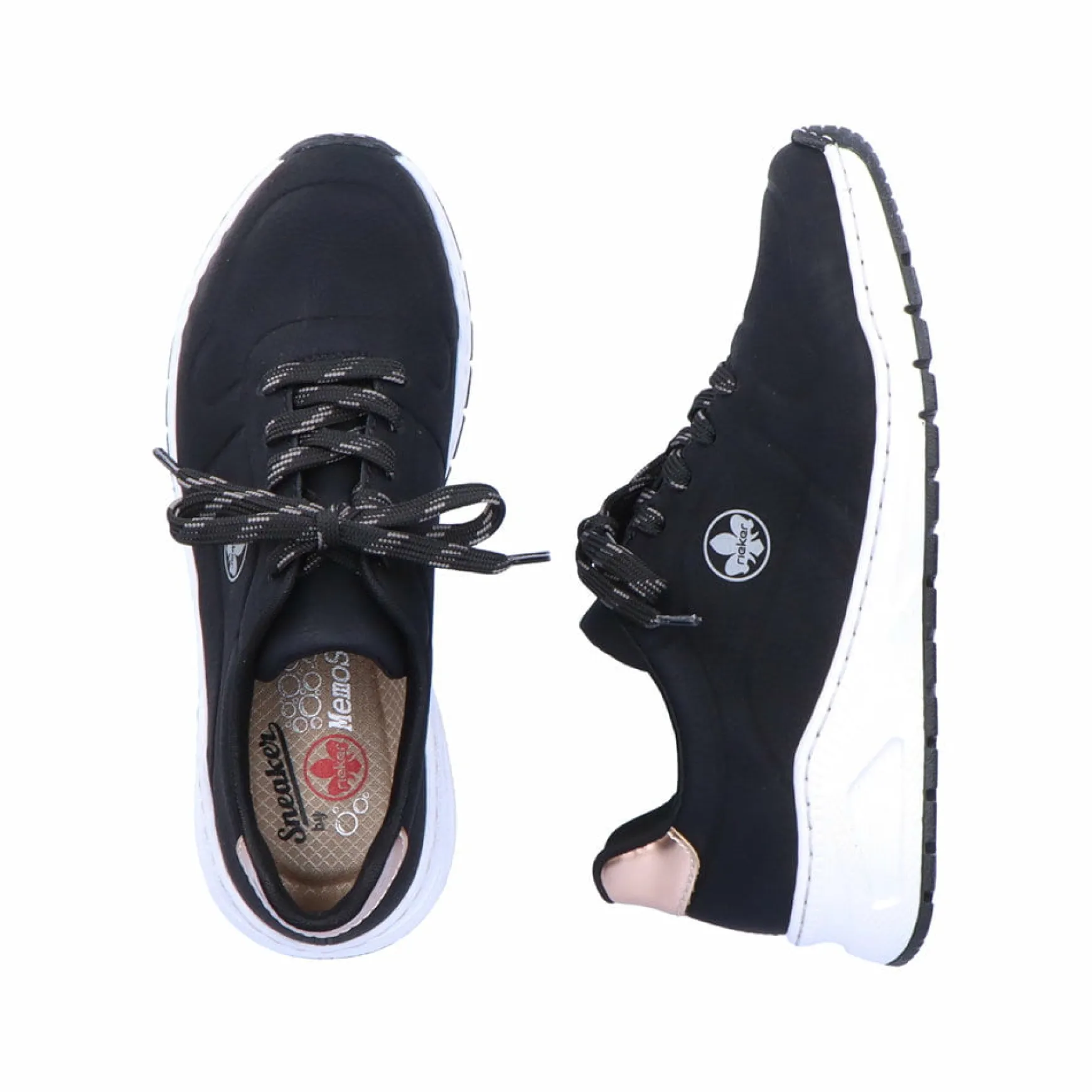 Rieker Damen Sneaker Low nachtschwarz