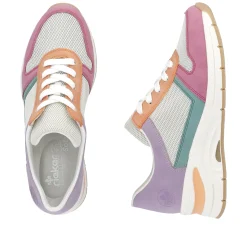 Rieker Damen Sneaker Low beige-mehrfarbig