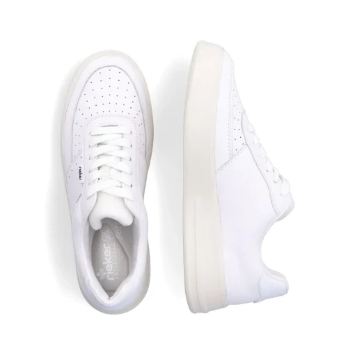 Rieker Damen Sneaker Low reinweiss
