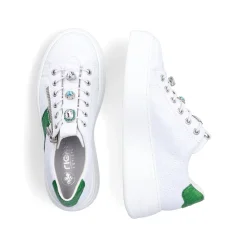 Rieker Damen Sneaker Low eisweiss