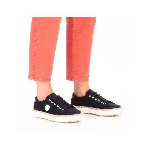 Rieker Damen Sneaker Low stahlblau