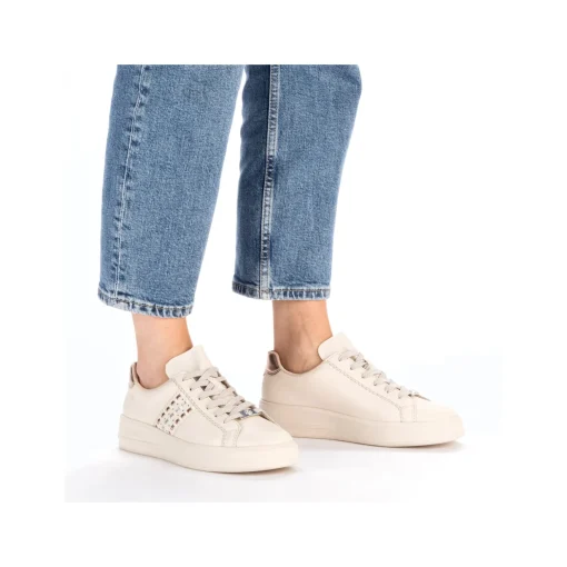 Rieker Damen Sneaker Low hellbeige