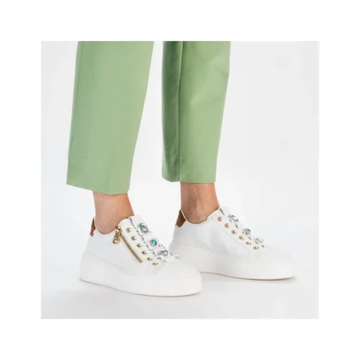 Rieker Damen Sneaker Low schneeweiss
