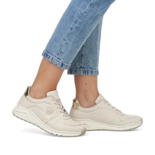 Rieker Damen Sneaker Low hellbeige
