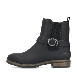 Rieker Damen Stiefeletten asphaltschwarz