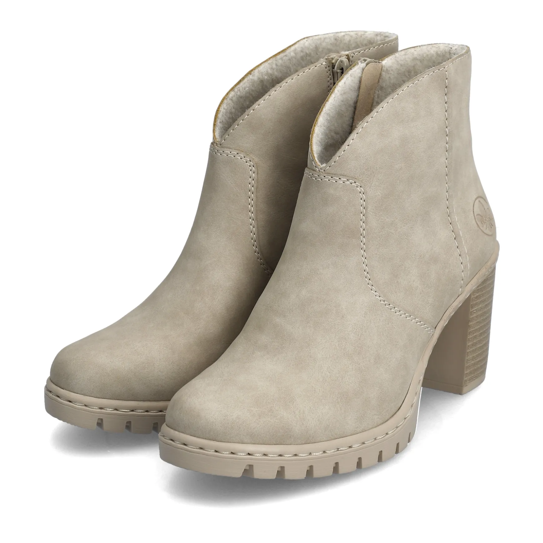 Rieker Damen Stiefeletten hellbeige