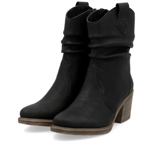 Rieker Damen Stiefeletten tiefschwarz