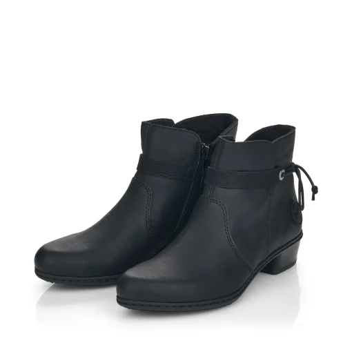 Rieker Damen Stiefeletten tiefschwarz