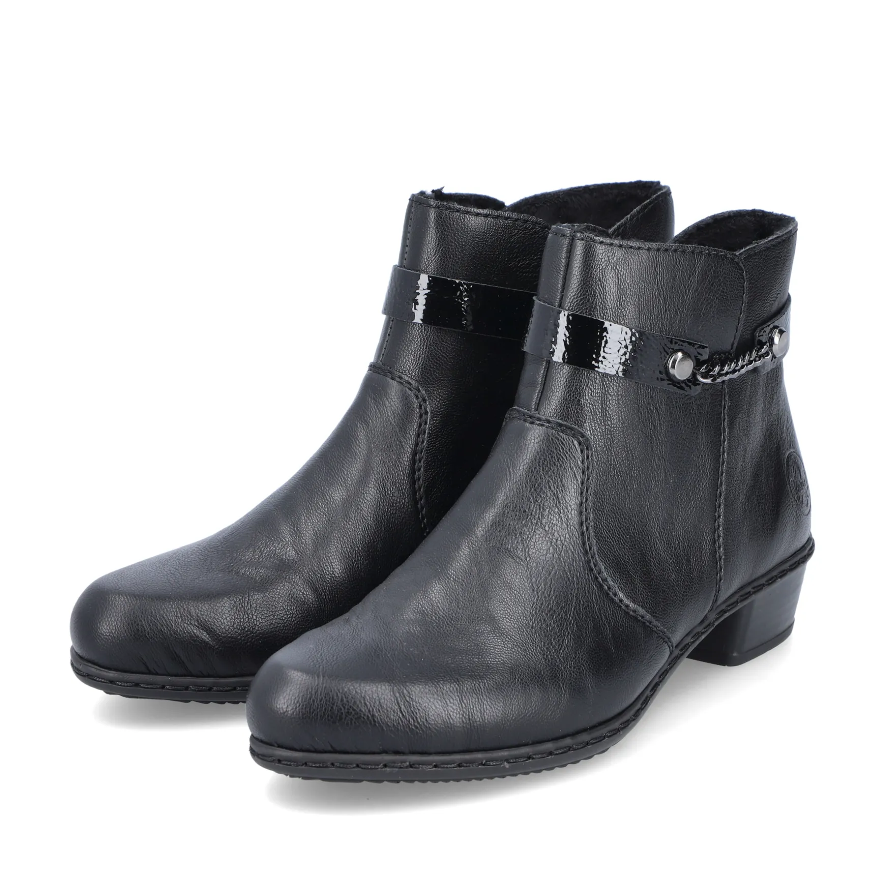 Rieker Damen Stiefeletten tiefschwarz
