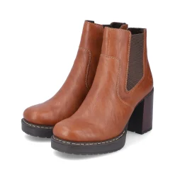 Rieker Damen Stiefeletten fuchsbraun