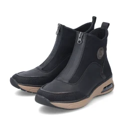 Rieker Damen Stiefeletten stahlschwarz