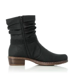 Rieker Damen Stiefeletten tiefschwarz