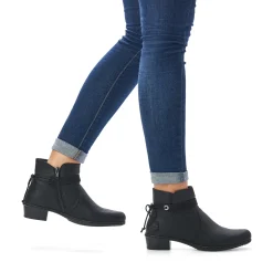 Rieker Damen Stiefeletten tiefschwarz