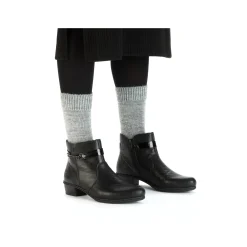 Rieker Damen Stiefeletten tiefschwarz