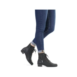 Rieker Damen Stiefeletten tiefschwarz