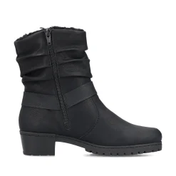 Rieker Damen Stiefeletten mattschwarz
